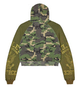 Vale Forever Camo Terrain Zip Up Hoodie Green
