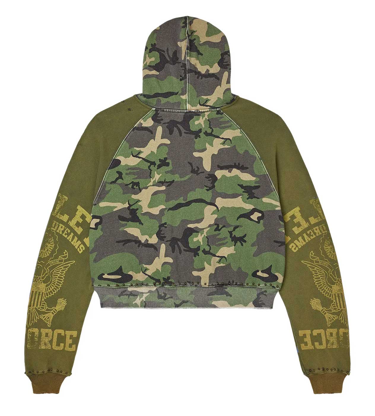 Vale Forever Camo Terrain Zip Up Hoodie Green