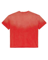 Vale Forever Casino Bling Tee red, plain sun-faded back view with a distressed collar