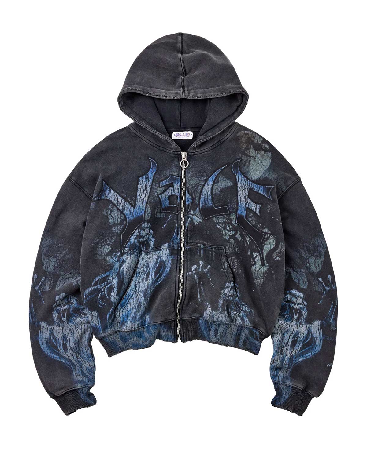 Vale Forever Casper Zip-Up Hoodie Black