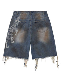 Vale Forever Chain Jorts Blue
