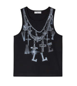 Vale Forever Chain Tank Black