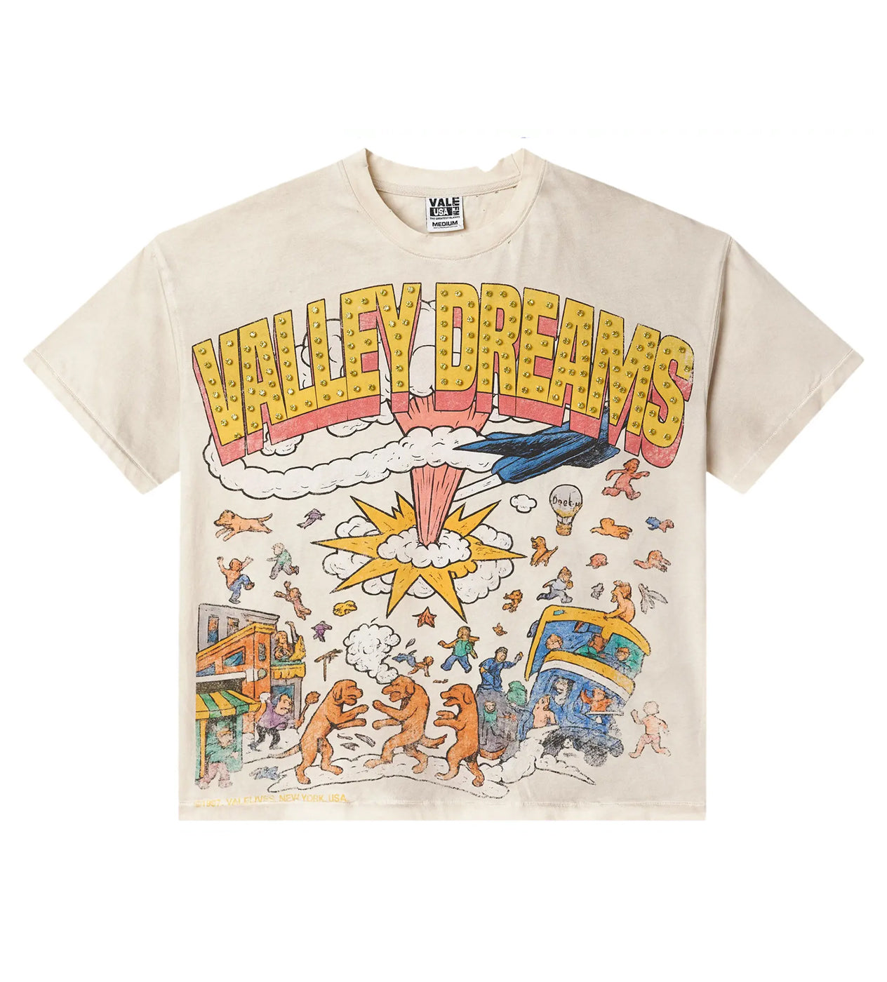 Vale Forever Chaos Bling Tee Cream