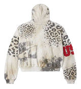 Vale Forever Cheetah Zip Up Hoodie Grey