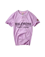Vale Forever Classic Tee Femme purple, lavender fitted tee with black Valemore Sport Classic lettering, front view