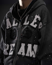 Vale Forever Classico Zip Up Hoodie Black