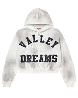 Vale Forever Classico Zip Up Hoodie White