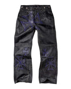 Vale Forever Croxxx Leather Pants Black/Blue