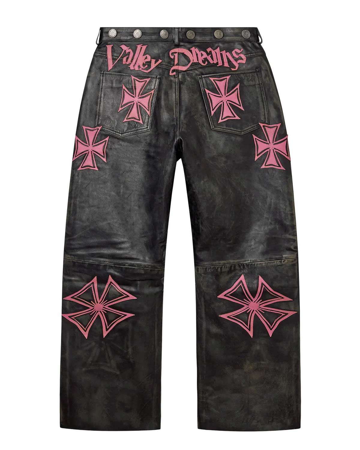 Vale Forever Croxxx Leather Pants Black/Pink – Restock AR
