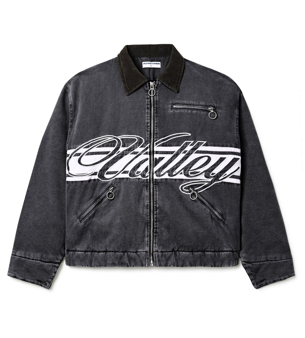 Vale Forever Cursive Trucker Jacket Black