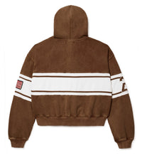 Vale Forever Cursive Zip Up Brown