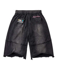 Vale Forever DIY Vale USA Sworts black, back view with VSU 2000 pocket embroidery and a Lives Forever script