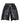 Vale Forever DIY Vale USA Sworts black, washed raw-cut sweat shorts with a multicolour rhinestone Vale USA leg, front view