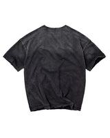 Vale Forever DIY Vale USA Tee black, plain washed black back view with a raw-cut hem