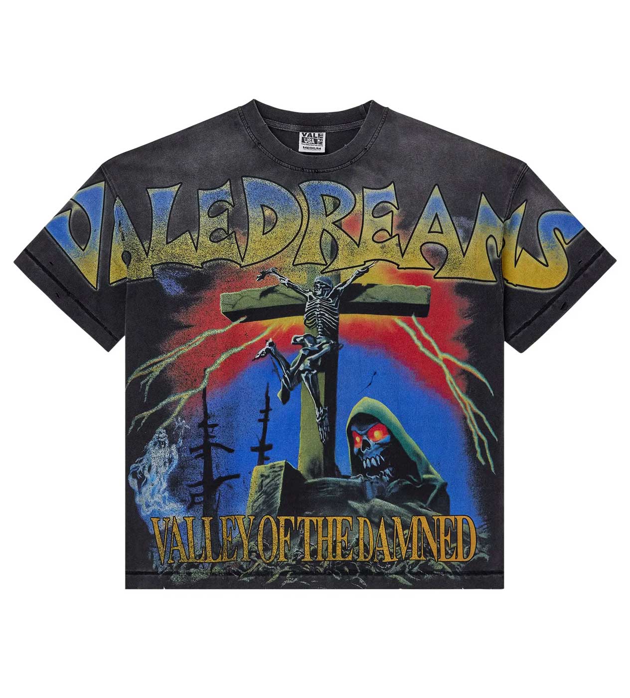 Vale Forever Damned Big Tee Black