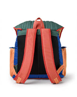 Vale Forever Diegos Backpack multicolor, back view showing coral padded shoulder straps
