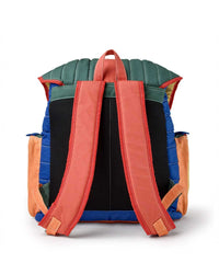 Vale Forever Diegos Backpack multicolor, back view showing coral padded shoulder straps