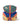Vale Forever Diegos Backpack multicolor, quilted green flap with USA buckle plate and patches, front view