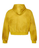 Vale Forever Doodle Zip Up Hoodie Yellow