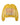 Vale Forever Excuse Me Crewneck yellow, sun-faded yellow sweatshirt with stitched EXCUSE ME placard panel, front view