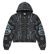 Vale Forever Flag Zip Up Hoodie Black