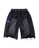 Vale Forever Football Kountry Swort black, purple Vale Uni lettering and circular leg graphic, back view