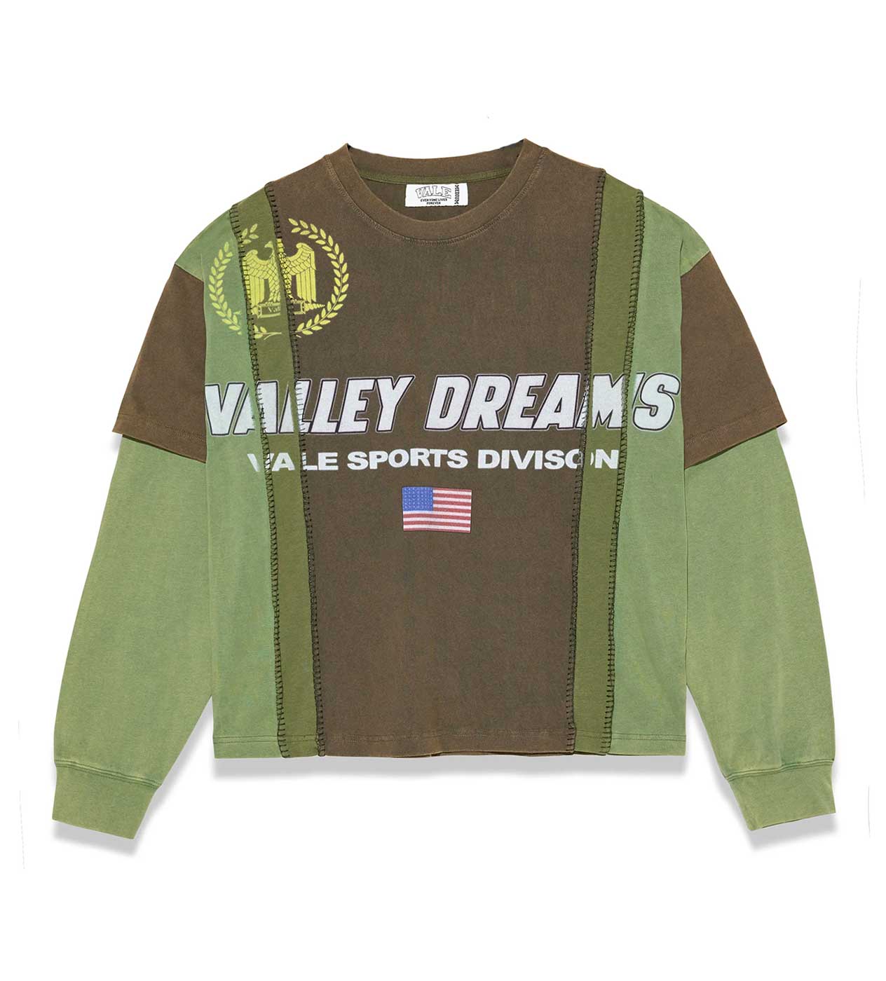 Vale Forever Frankenstein Longsleeve Green/Brown  front