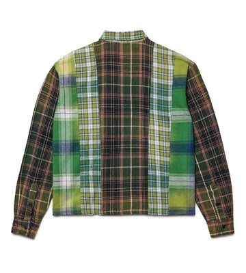 Vale Forever Frankenstein Patchwork Flannel Green