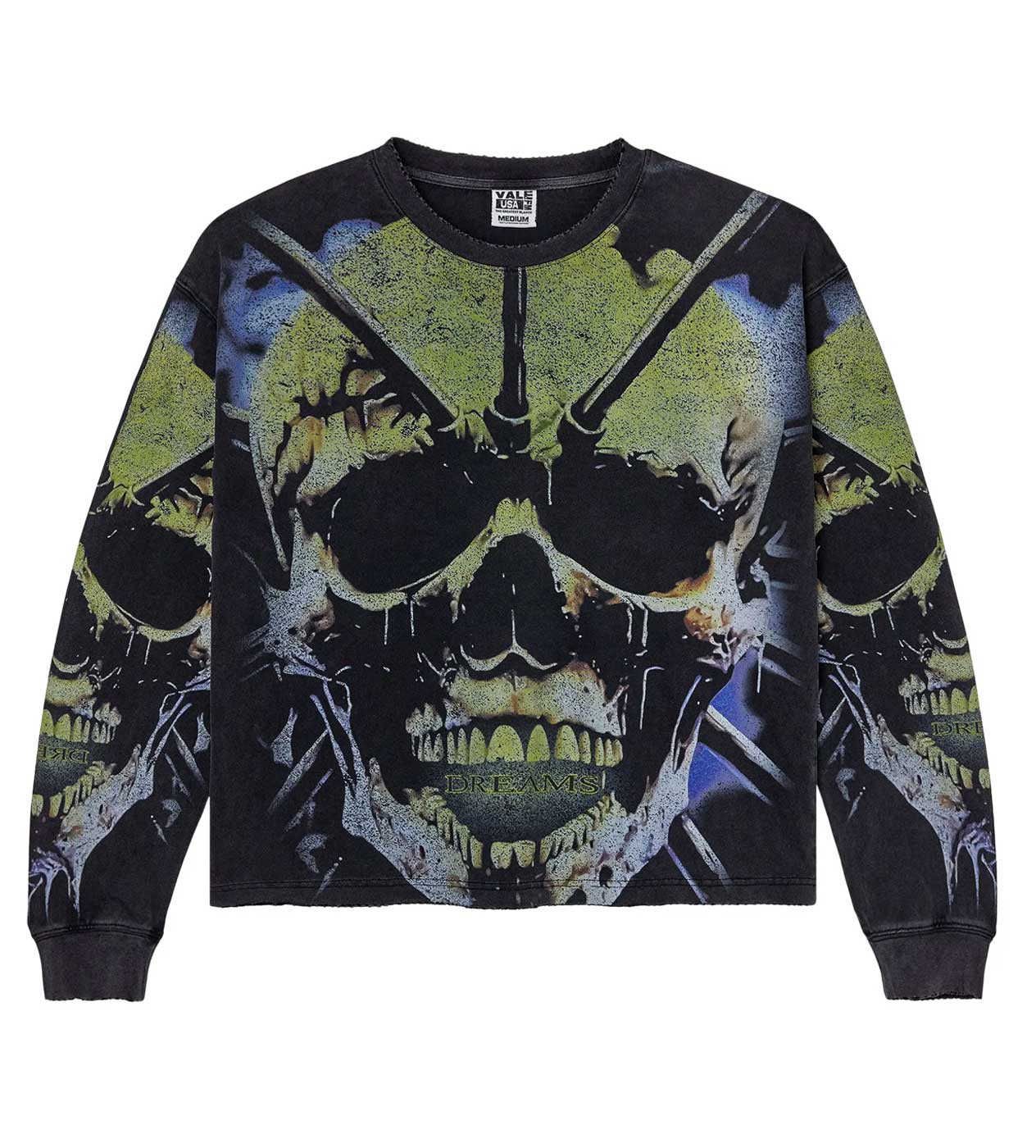 Vale Forever Grave Digger Long Sleeve Tee Black