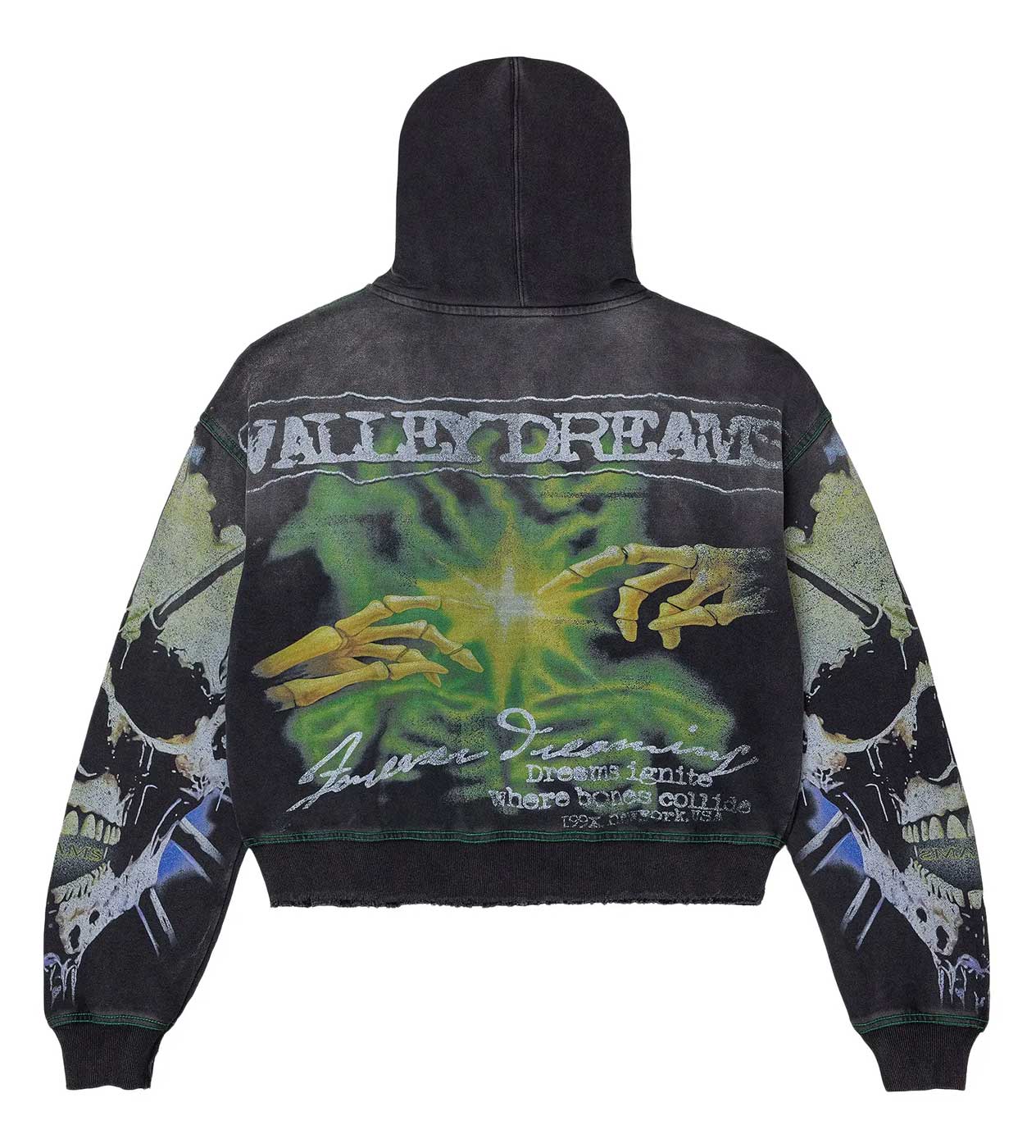 Vale Forever Grave Digger Zip Up Hoodie Black – Restock AR
