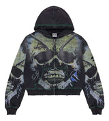 Vale Forever Grave Digger Zip Up Hoodie Black