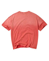 Vale Forever Bleachers Tee red, plain sun-faded back view with a distressed collar and raw hem