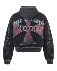 Vale Forever Hardy Boyz Zip Up Hoodie Black