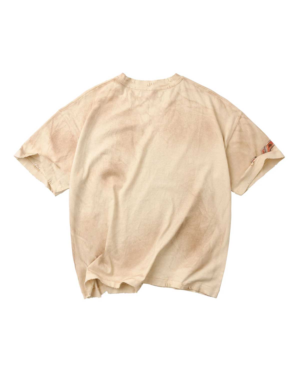Vale Forever Heavyweight Tee cream, back view of the washed cream tee
