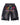 Vale Forever Ice Cream Sworts black, washed raw-cut sweat shorts with rainbow Valley Dreams embroidery, front view