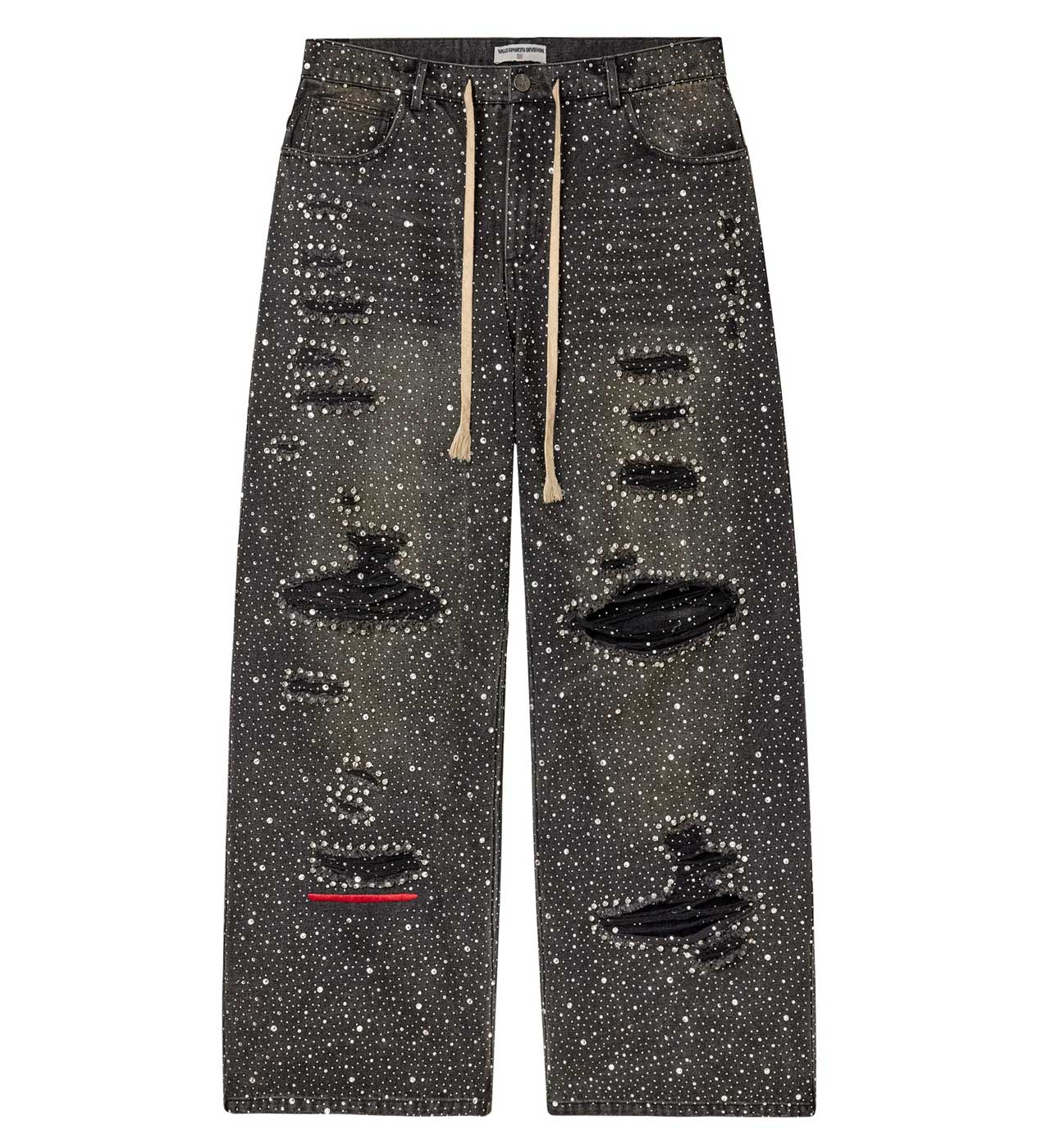 Vale Forever Iced Out Denim Pants Black