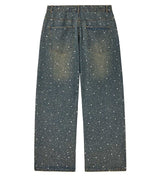Vale Forever Iced Out Denim Pants Blue