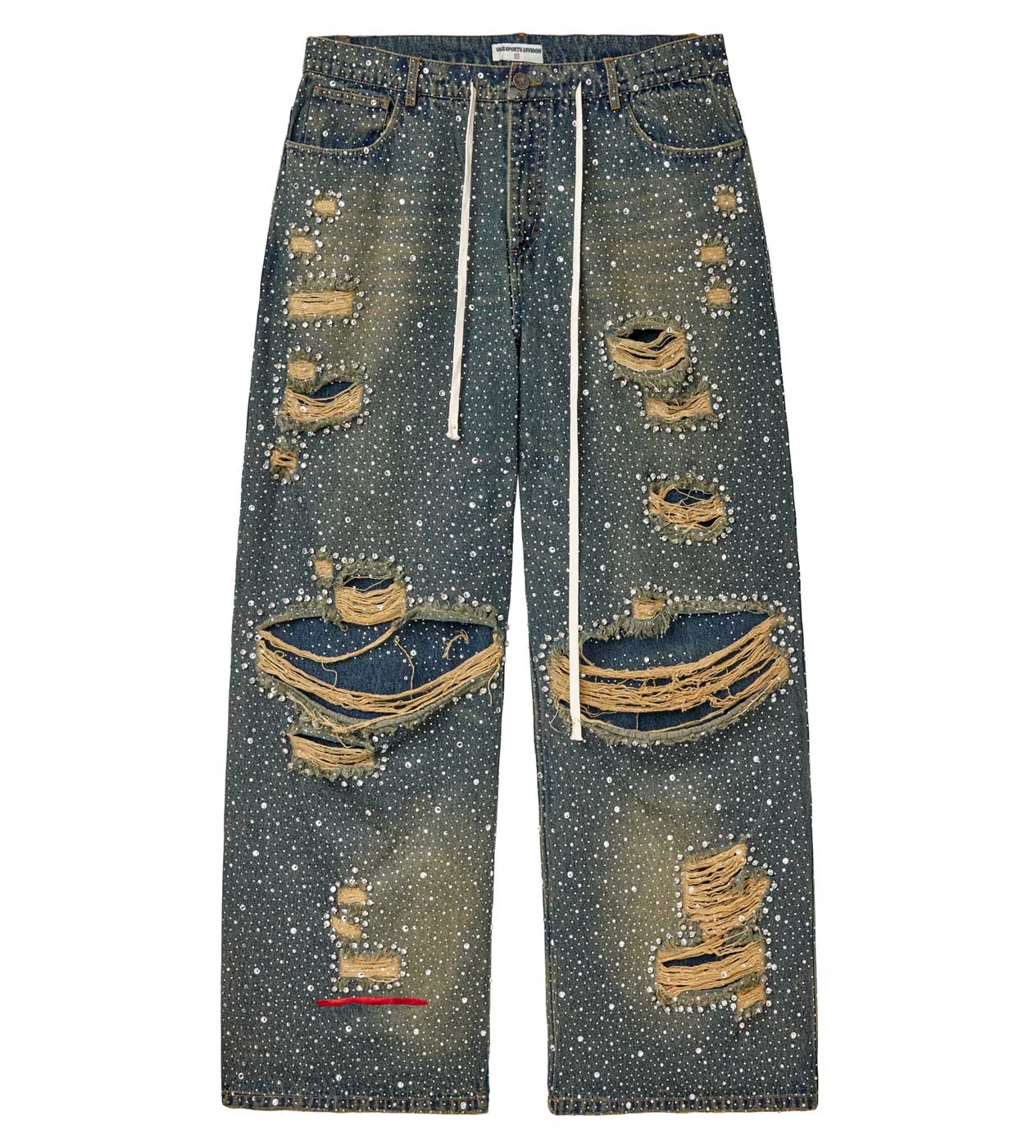 Vale Forever Iced Out Denim Pants Blue