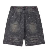 Vale Forever Iced Out Jorts Black
