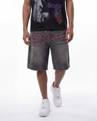 Vale Forever Iced Out Jorts Black