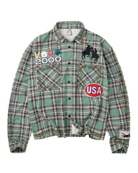 Vale Forever Jade Flannel Green