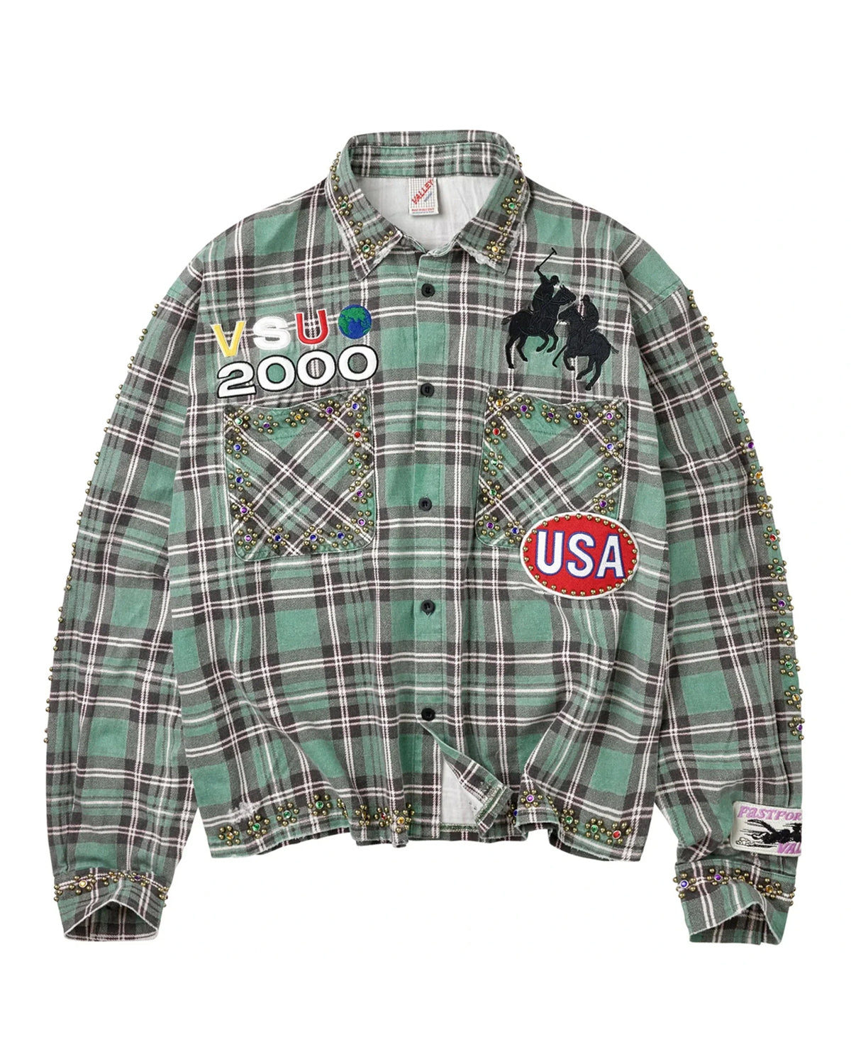 Vale Forever Jade Flannel Green
