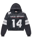 Vale Forever Jerzee Zip Up Hoodie Black