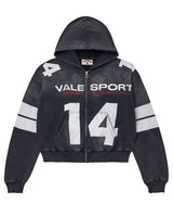 Vale Forever Jerzee Zip Up Hoodie Black