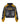 Vale Forever Khalifa Zip Up Black, distressed washed-black zip hoodie with gold Valley Sport starburst and contrast gold panels, front view