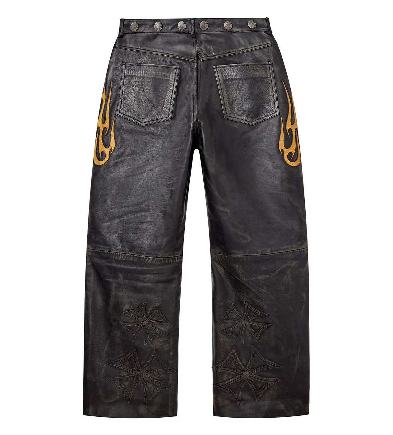 Vale Forever La Flare Leather Pants Black