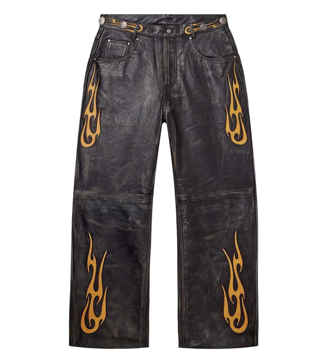 Vale Forever La Flare Leather Pants Black