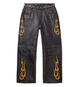 Vale Forever La Flare Leather Pants Black