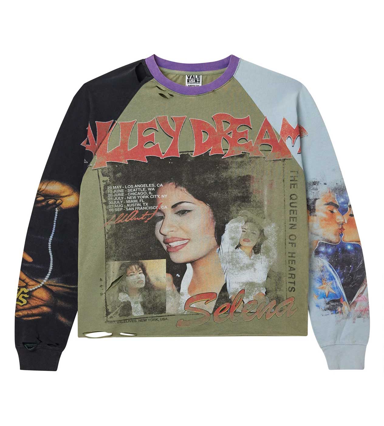 Vale Forever La Flor Chop n Screw L/S Tee Green