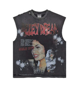 Vale Forever La Flor Muscle Tee Black